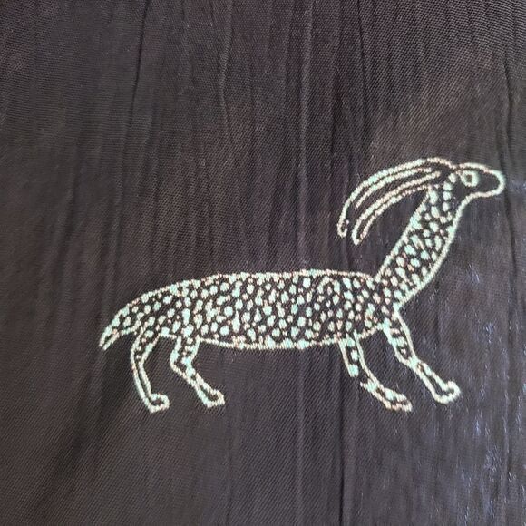 Reformation Cheetah and Antelope Folk Art Print Top - Picture 5 of 15